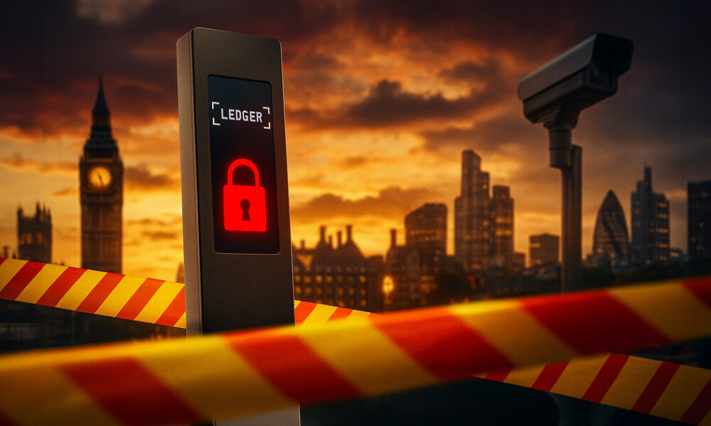 Ledger pages blocked as UK’s crypto crackdown hits education, advertising, banking